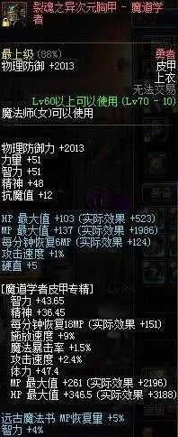 DNF86版本魔道最强装备及SS套选择解析