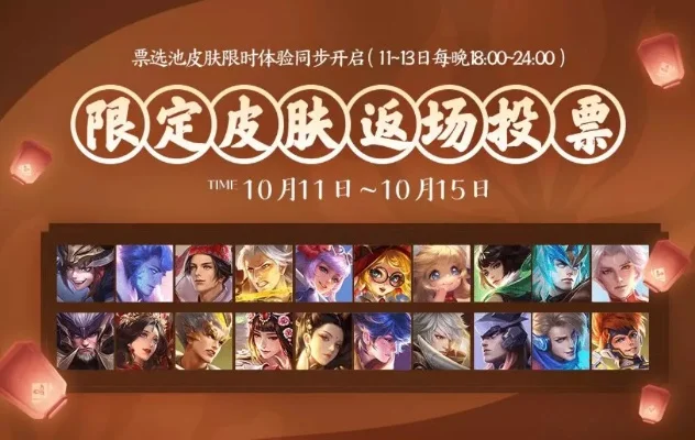 王者荣耀限定皮肤返场投票活动攻略